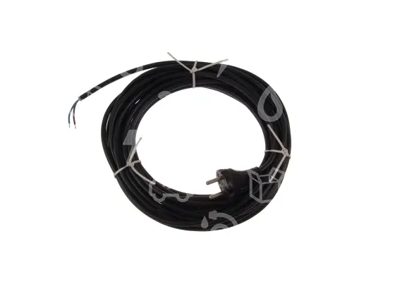 flexošňůra přívodní, PVC, L = 10 m, 2x0,75 mm2, černá, přímá vidlice